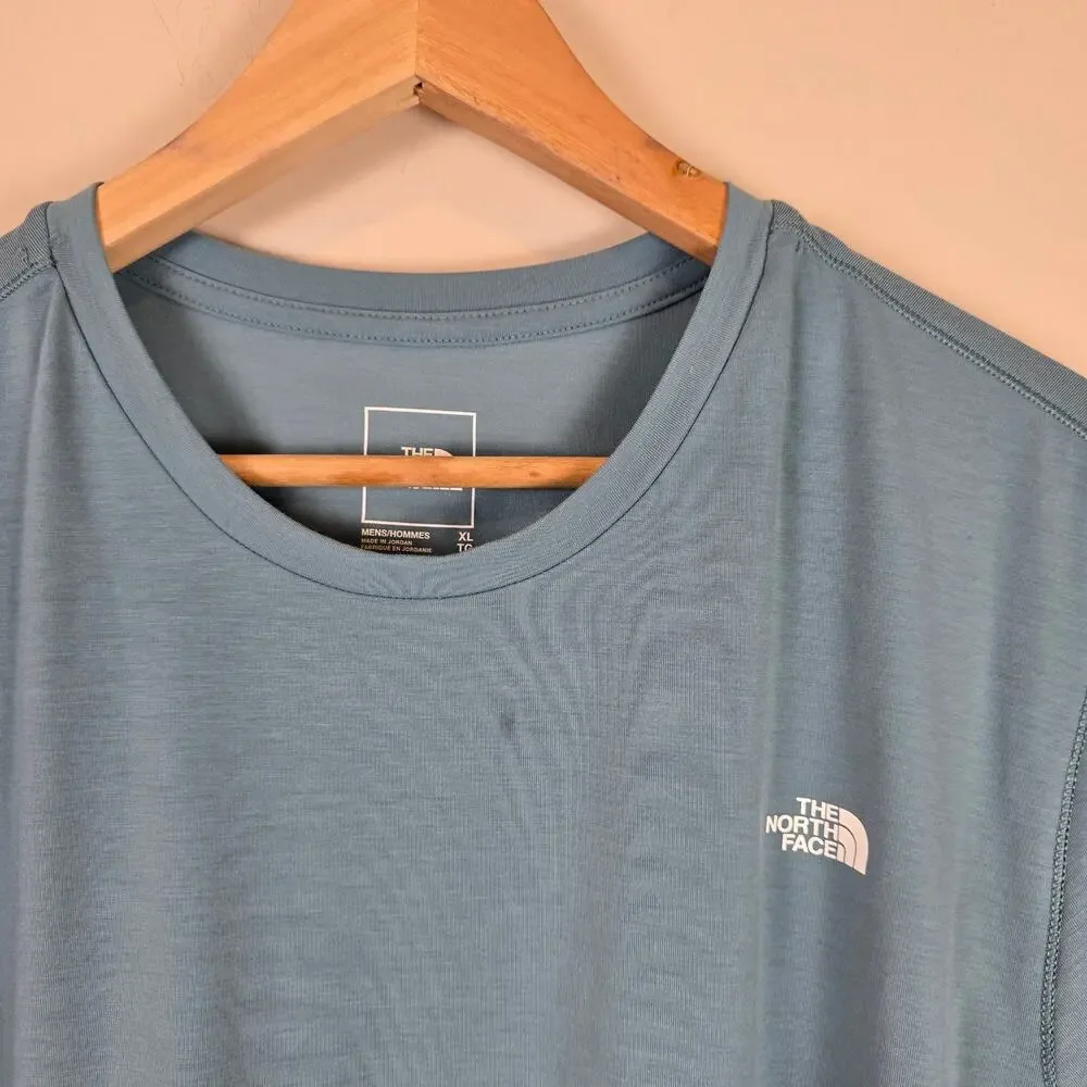 The North Face Mens Adventure Tee Size XL Algae Blue Short Sleeve Flash Dry